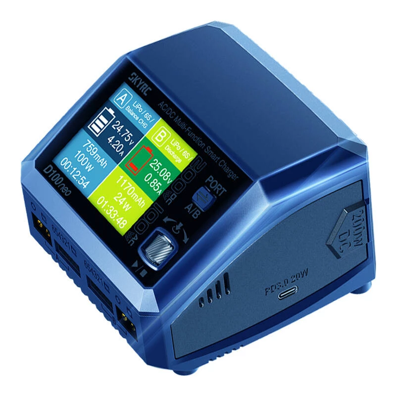 Laturi SKYRC D100neo 100W kaksikanavainen — SKYRC SK-100199-01