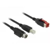 USB-kaapeli DeLOCK 85489 USB 2.0 3 m USB B, musta