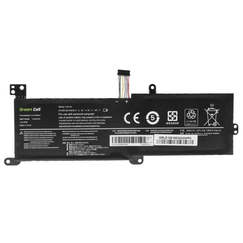 Akku Green Cell LE125 Lenovo IdeaPad (7,4 V, 3500 mAh, LiPo, musta)