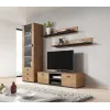 Cama kahden hyllyn sarja 125cm SOHO lefkas tammi/musta