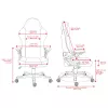 Deltaco DC130 pelituoli Soft Woven Mesh musta (GAM-180)