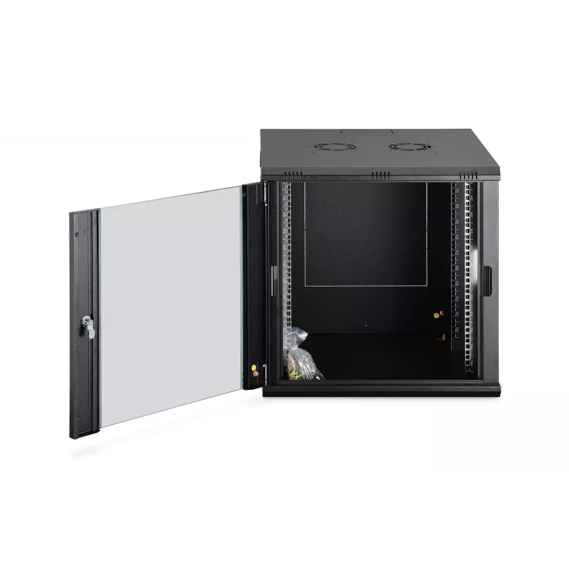 Seinäasennettava verkkokaappi DIGITUS Dynamic-N DN-37111 — 12U, 600 x 600 mm, IP20, avainlukko