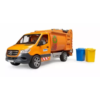 BRUDER malliajoneuvo MB Sprinter jäteauto BR-02682, mittakaavainen leikkikopio