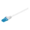 Goobay CAT 6a U/UTP CU 1 m valkoinen