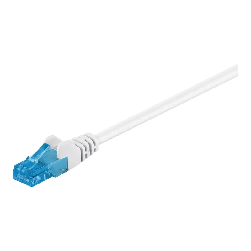 Goobay CAT 6a U/UTP CU 1 m valkoinen