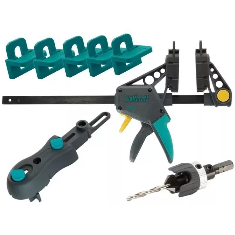 Palkkipuristin wolfcraft GmbH terassinrakennussarja