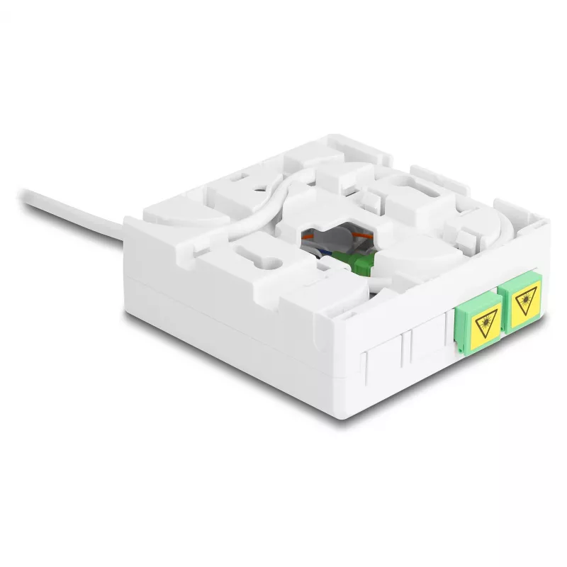 DELOCK kuituoptinen liitäntäkotelo 2 x SC/APC simplex 30 m G.657.A1 drop-kaapelisarjalla