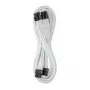 CableMod C-Series Pro ModMesh Bridged-Connection -kaapeli - 8+8-pin PCIe, valkoinen, 60 cm