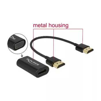 Kaapeli HDMI/VGA DeLOCK 65667 0,15 m