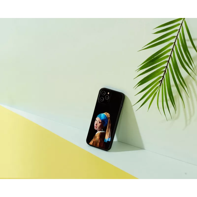 iKins suojakotelo Apple iPhone 12 Pro Max kuosilla Tyttö ja helmikorvakoru