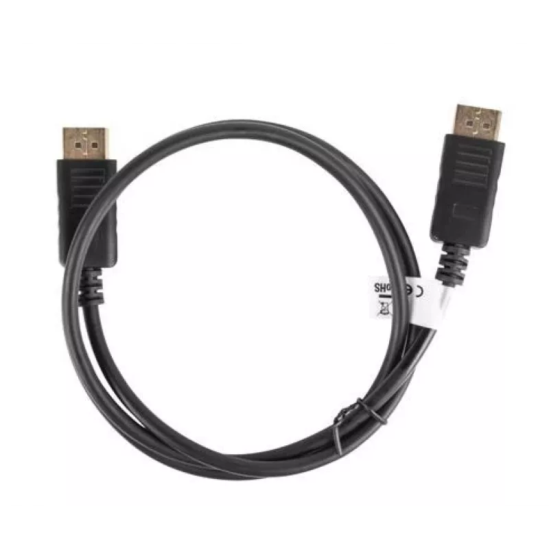 Lanberg DisplayPort-kaapeli 19 Pin V1.2 4K, 1M | CA-DPDP-10CC-0010-BK | DisplayPort - DisplayPort