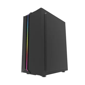 Darkflash DK151 LED -tietokonekotelo (musta) + 3 RGB-tuuletinta