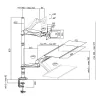 LogiLink BP0030 monitoriteline / jalusta 68,6 cm (27) pöytä musta