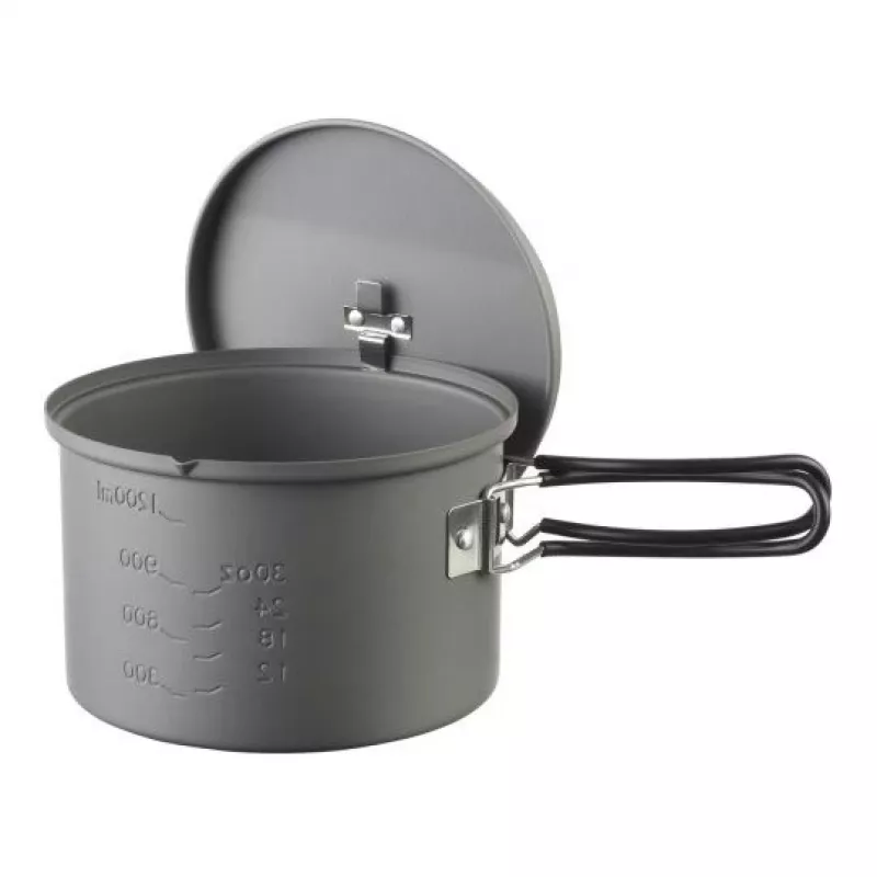 ESBIT PT1600HA retkeilyruoanlaittokattila 1,6 L alumiini, musta