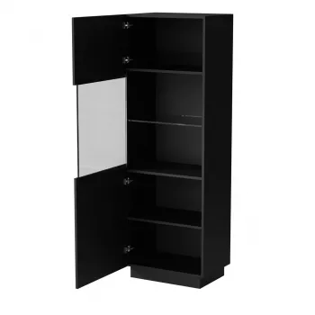Vitriinikaappi Cama LIVERTI 59,5×42×178 cm musta — seisova vitriinikaappi