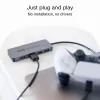 USB-keskitin Green Cell HUB-GC-C4A — 4-porttinen USB-C 3.0 -keskitin