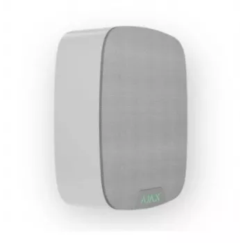 Ajax 87530 valkoinen kaiutinmoduuli hälytyskeskuksiin – handsfree-audiomoduuli