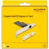DeLOCK PCI Express x1 -kortti 81260 1 x RJ45 5 Gigabit LAN RTL8126