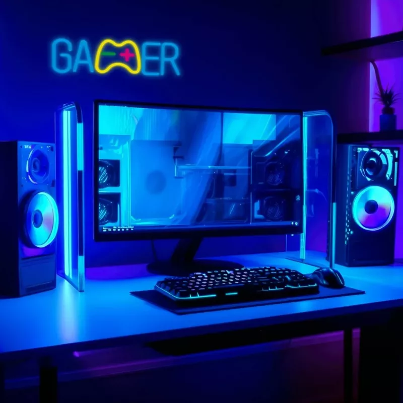 Manta SNL62MT GAMER LED-neonvalo, USB, 5 W, monivärinen