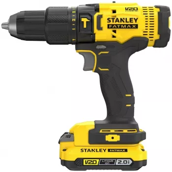Akkuporakone STANLEY SFMCD711D2K 18V Li-Ion 2x2Ah, 2-vaihteinen, 80 Nm, LED, laukku