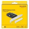 SATA PCI Express x4 -kortti DeLOCK 5 porttia matala profiili