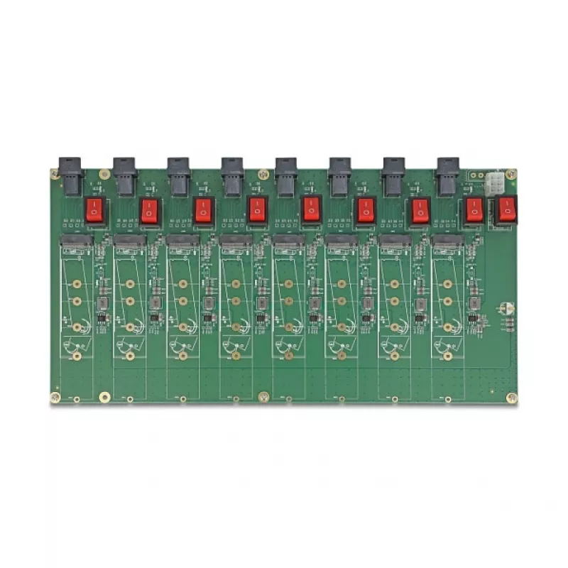 Delock M.2-testilevy 8x M.2 NVMe Key M SSD:lle, SFF-8643, 61073