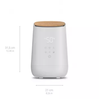 Medisana AH 680 -ilmankostutin, ultraääni, 2,6 L, valkoinen, puu, 24 W