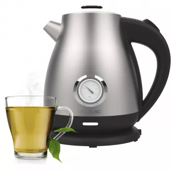Cecotec Thermosense 620 Retro Steel sähköinen vedenkeitin 1,7 l 2200 W ruostumaton teräs