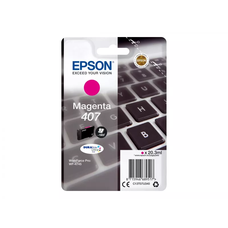 Mustekasetti Epson C13T07U340 magenta High (XL) Yield WF-4745 Series -sarjalle