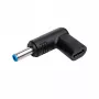 Akyga AK-ND-C09 lataussovitin USB-C - DC 4,5 x 3,0 mm + nasta kannettaviin, 18,5-20 V, 100 W, HP