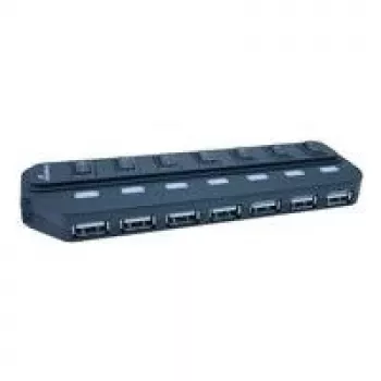 MediaRange MRCS504 - keskitin - 7 x USB2.0 - pöytämalli (MRCS504)