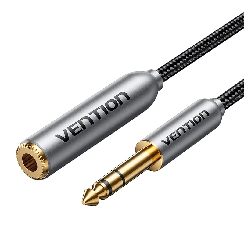 Audiokaapeli Vention BCXHH 2 m — 6,35 mm uros 6,35 mm naarasliittimeen, 2 m pituus