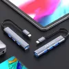 USB-keskitin QOLTEC 53792, USB-C 3.1 4 porttiin (USB 3.0 x1, USB 2.0 x3)