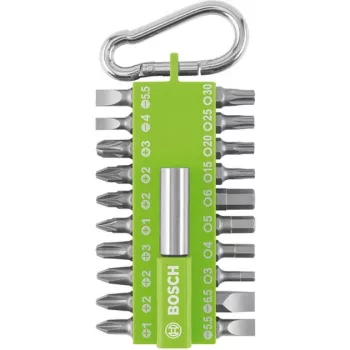Bosch 21-osainen ruuvimeisselin kärkisarja, Torx/Phillips/Pozidriv/Hex/Tasapää (2607002823)