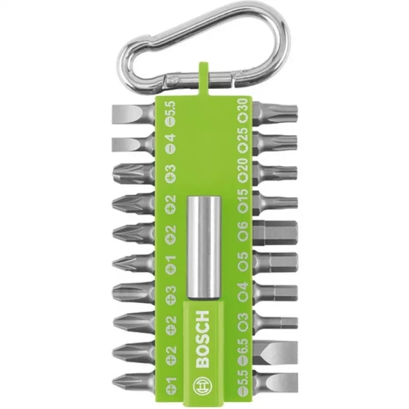 Bosch 21-osainen ruuvimeisselin kärkisarja, Torx/Phillips/Pozidriv/Hex/Tasapää (2607002823)