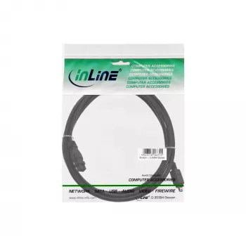 FireWire 400–800-kaapeli InLine 34901 1m uros/uros musta