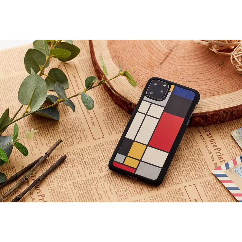 Älypuhelinkotelo man and wood iPhone 11 Pro — musta puinen suojakotelo