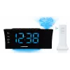 Blaupunkt CRP81USB radiokello projektiolla ja USB-latauksella, musta