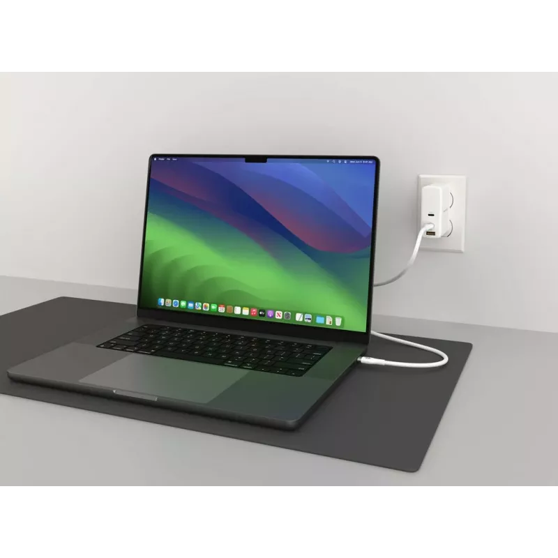 HYPER HyperJuice 240W silikoni USB-C - USB-C-kaapeli (0,9 m/1 m) - valkoinen