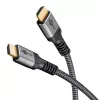 Plus High-Speed-HDMI-kaapeli Ethernetillä, 4K @ 60Hz (harmaa, 15 metriä)