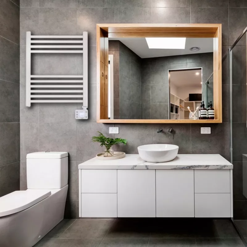 LED sähköinen kylpyhuonepatteri | AD 7823 | patteri | 400 W | valkoinen | IP24