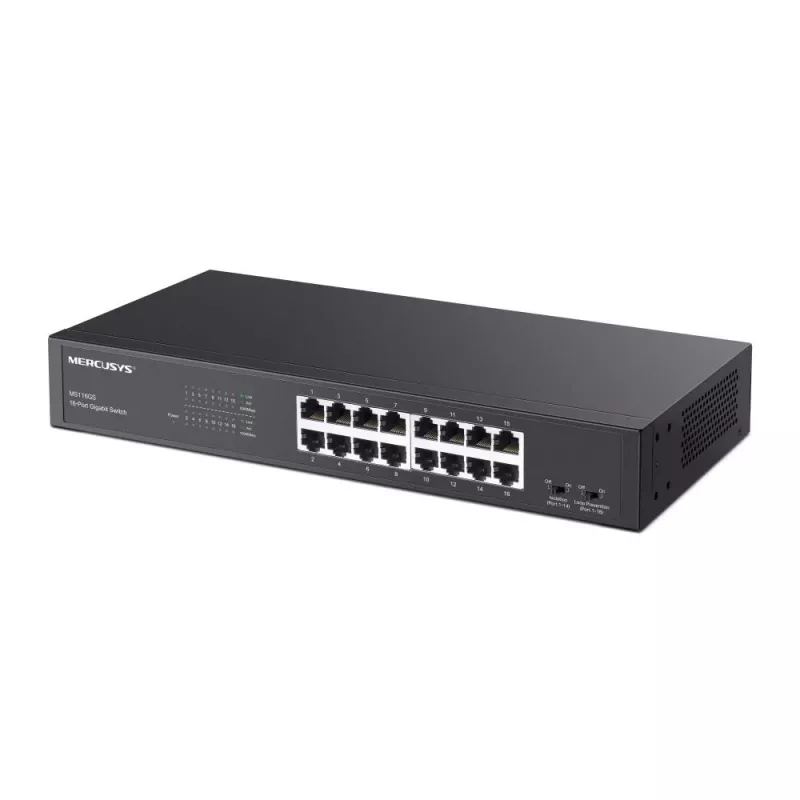 Mercusys MS116GS verkkokytkin Gigabit Ethernet (10/100/1000) musta