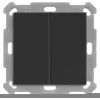 MDT BE-TAL55B206.01 KNX painike Light 55 Basic 2-kertainen musta matta neutraali 1 (BE-TAL55B206.01)