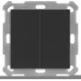 MDT BE-TAL55B206.01 KNX painike Light 55 Basic 2-kertainen musta matta neutraali 1 (BE-TAL55B206.01)