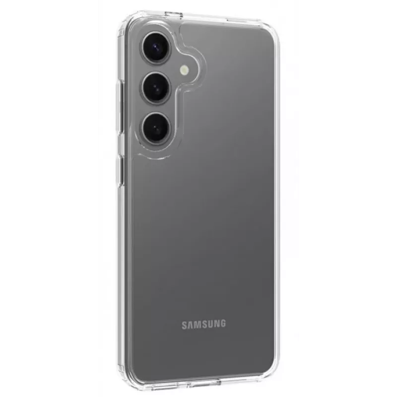 Screenor Bumper 25634SB suojakotelo Samsung Galaxy S24/S25 -puhelimille, läpinäkyvä
