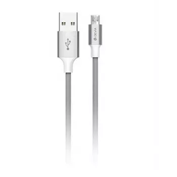 Micro-USB-kaapeli Devia Pheez Series 5V 2.4A 2 m – harmaa