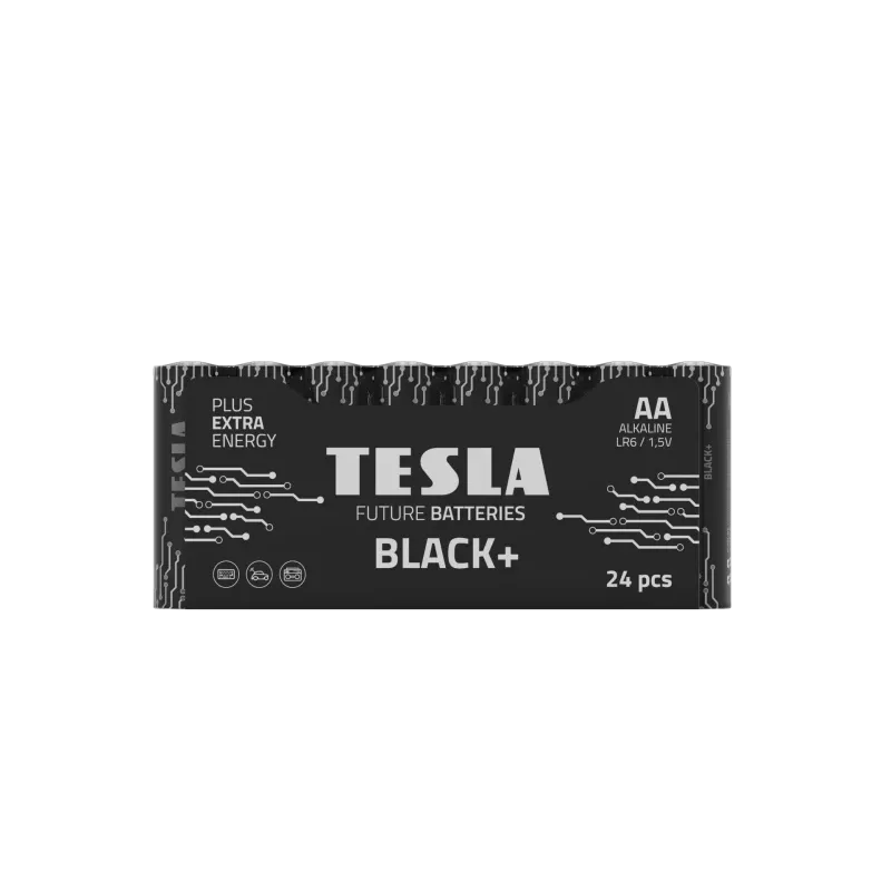 Paristot Tesla AA musta+ R06 (24 kpl)