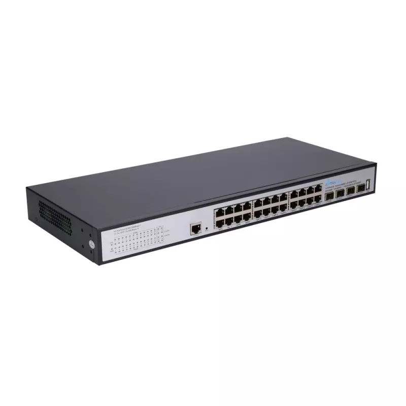 Extralink Hypnos kytkin, 24x RJ45 1000 Mb/s, 4x SFP+, L3, hallittava
