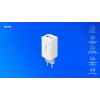 SAVIO LA-07 GaN 65W virtalähde, USB, QC4.0+, PD 3.0, valkoinen