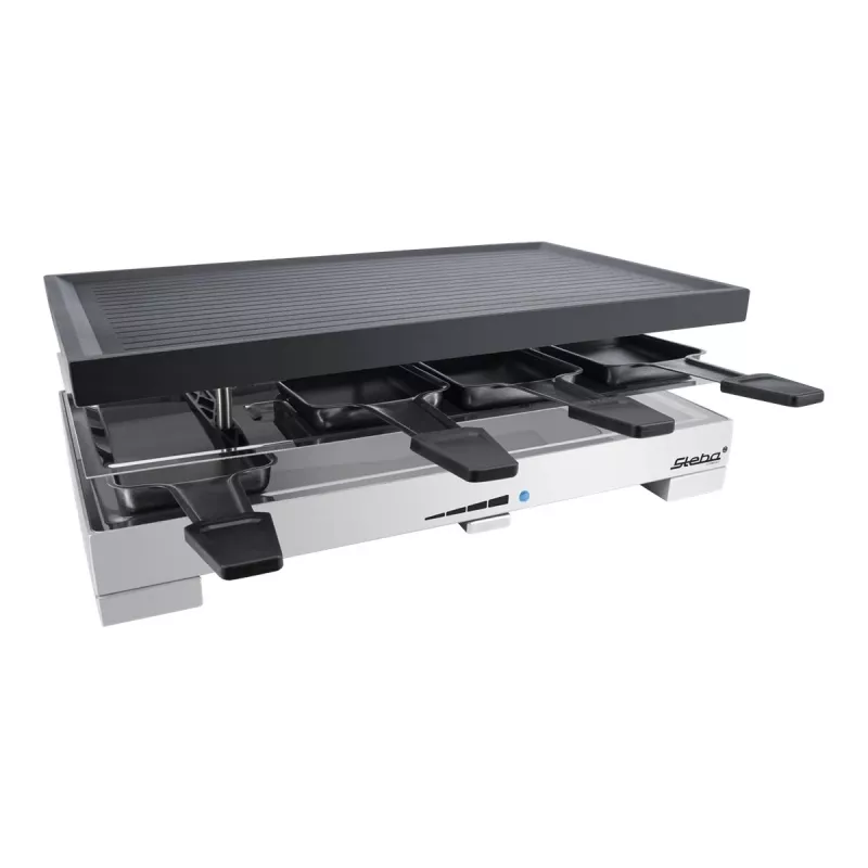 Steba RC 68 - raclettegrilli - 1,2 kW - musta/ruostumaton teräs